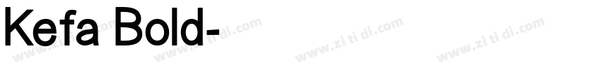 Kefa Bold字体转换
